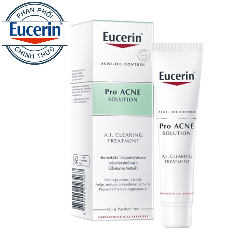 Tinh Chất Dành Cho Da Mụn Eucerin Pro ACNE Solution AI Clearing Treatment (40ml)