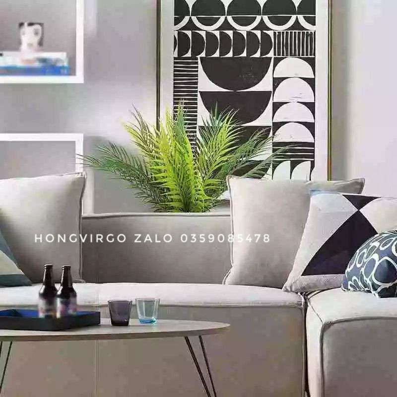 🌴 Cây Dừa Giả Trang Trí Cao 50cm 9 lá