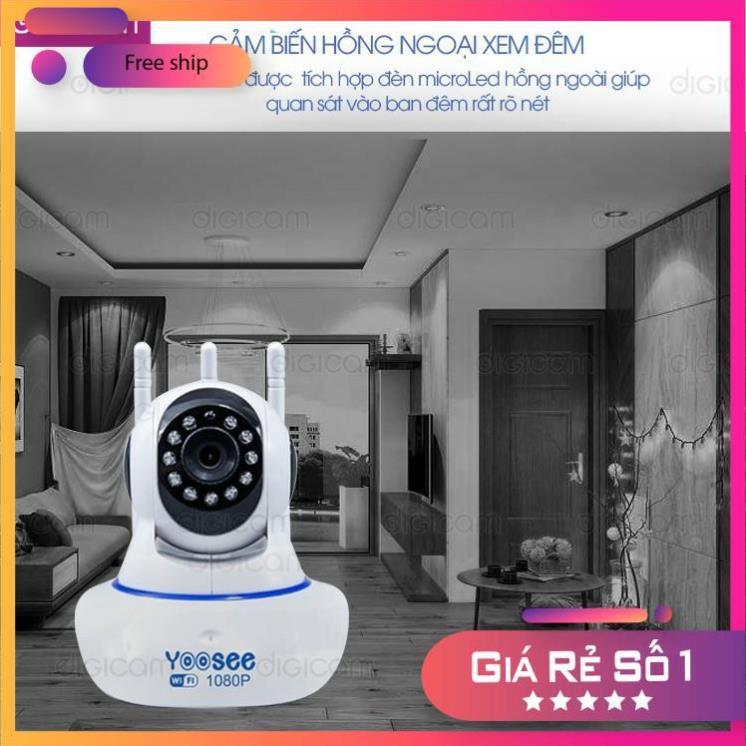 Camera IP YooSee 2.0mpx 1080P | Góc quay 360 độ | Cảm biến hồng ngoại | BigBuy360 - bigbuy360.vn
