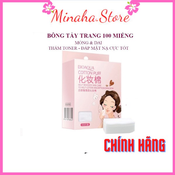 Bông Tẩy Trang 1 Lớp 100 Miếng Bioaqua, Bông Tẩy Trang Dạng Mỏng | BigBuy360 - bigbuy360.vn