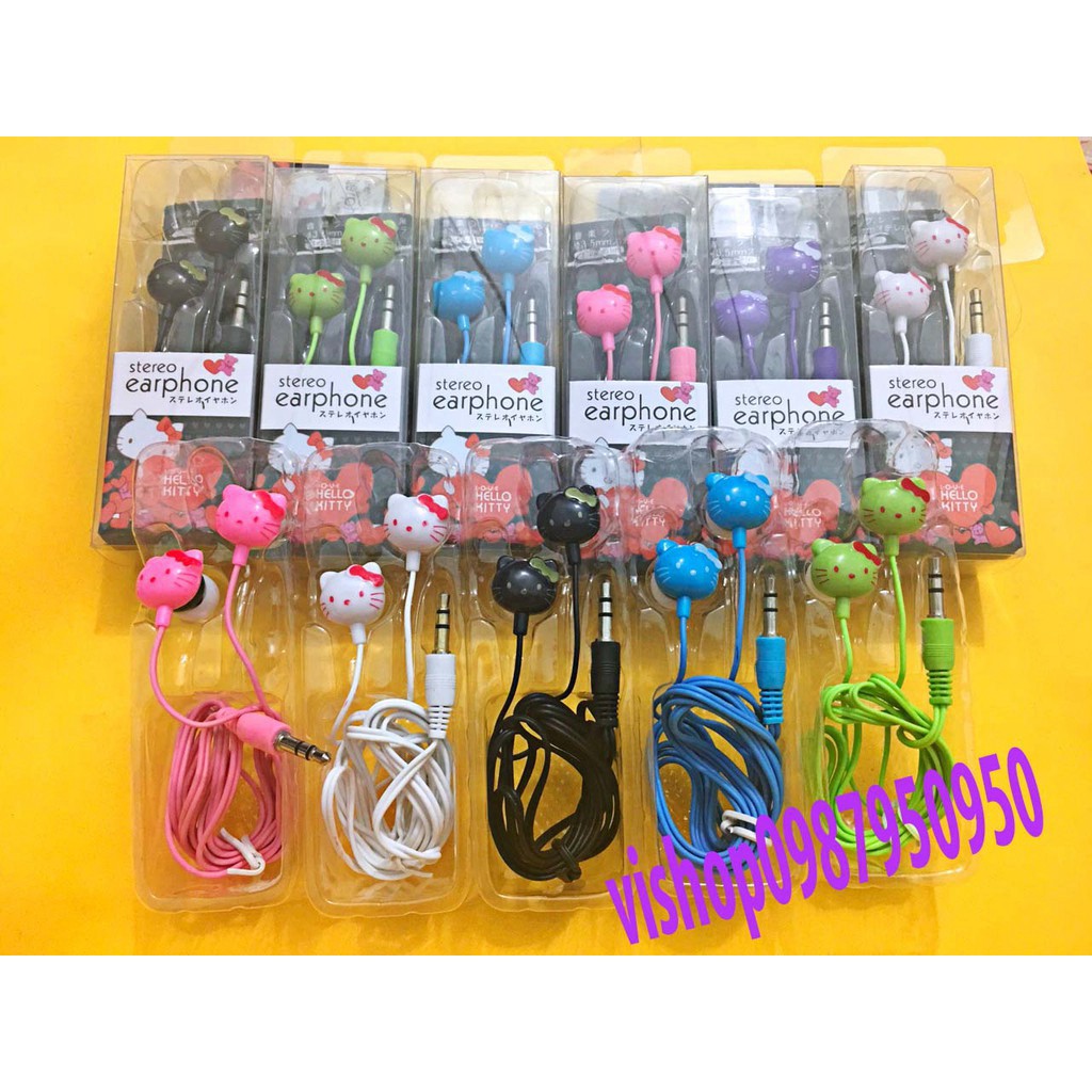 Tai nghe hình thú nhét tai giắc 3.5mm âm bass cho Samsung Android