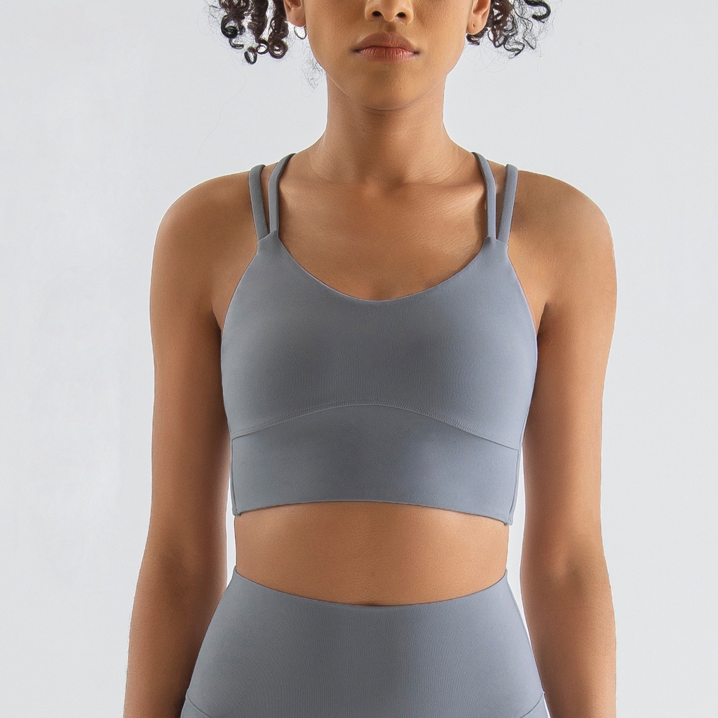 Lululemon Áo Ngực Thể Thao Chống Sốc Đan Dây Chéo Gợi Cảm Cho Nữ wx36