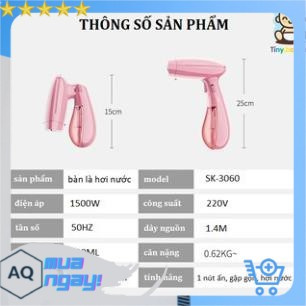 [Bin Store] Bàn Ủi - Bàn Là Hơi Nước Cầm Tay Cao Cấp Sokany SK-3060, Nhỏ Gọn, Tiện Dụng, Bảo Hành 12 Tháng