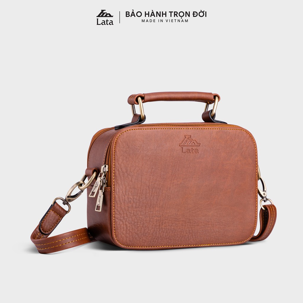 Túi đeo chéo nữ thời trang LATA HN90 da tổng hợp phong cách vintage - FADODA bảo hành trọn đời