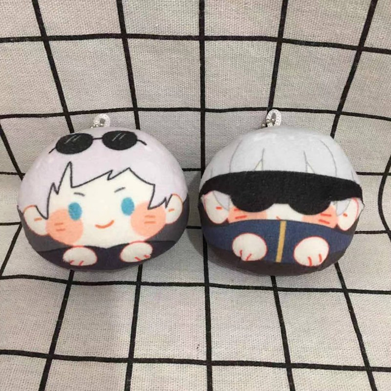 Đồ chơi nhồi bông hình nhân vật hoạt hình Jujutsu Kaisen Yuji Itadori Gojo Storu 8cm
