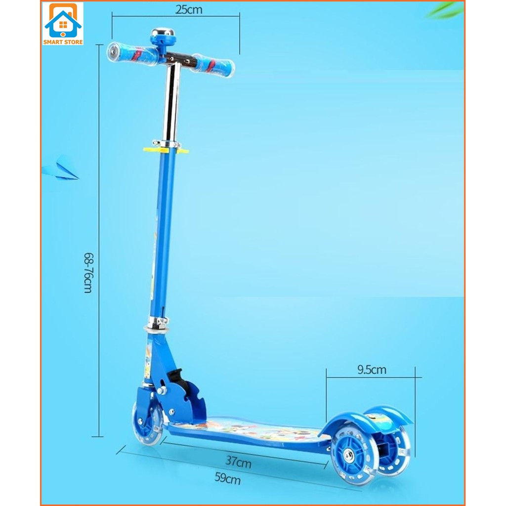 Đồ chơi Xe trượt Scooter bánh xe phát sáng cho trẻ &gt; 3 tuổi