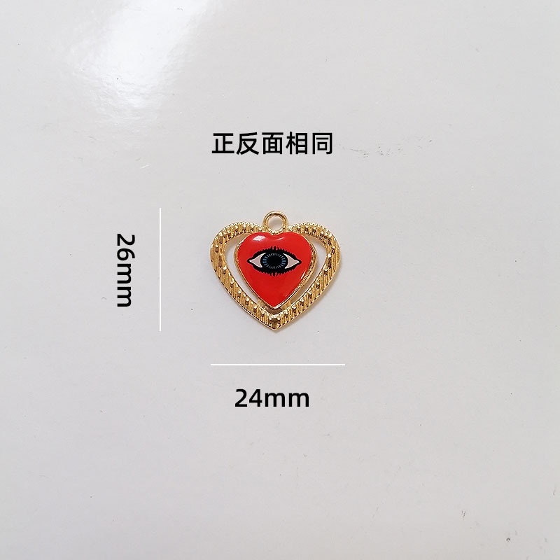Mặt Vòng cổ Hình Mắt Quỷ Màu UV Bằng Hợp Kim DIY