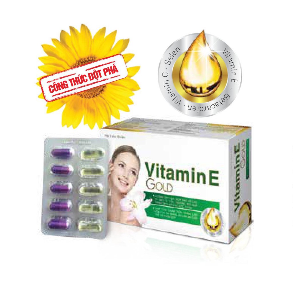 Vitamin E Gold -  Tăng Cường Sức Đề Kháng, Giảm Lão Hóa Da | BigBuy360 - bigbuy360.vn