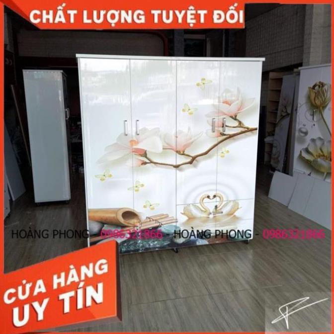 Tủ quần áo nhựa 4 cánh tủ 3d tủ nhựa đài loan Cao Cấp chính hãng miễn phí giao hàng tận nơi HCM Bảo hành 2 năm tại nhà