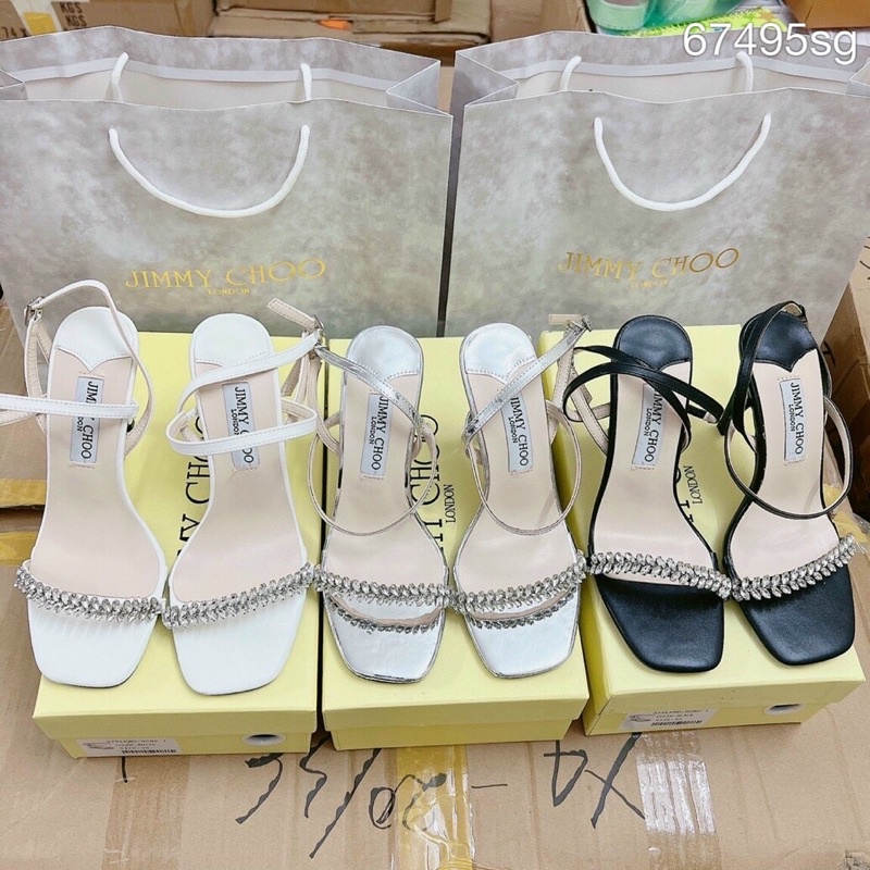 Sandal jimmy quai đá mảnh fullbox
