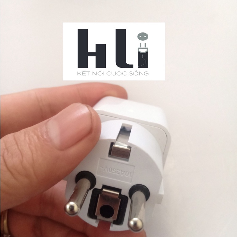 Phích Cắm Điện Chuyển 3 chân sang 2 chân tiêu chuẩn châu âu khi đi du lịch hàn quốc và các nước eu