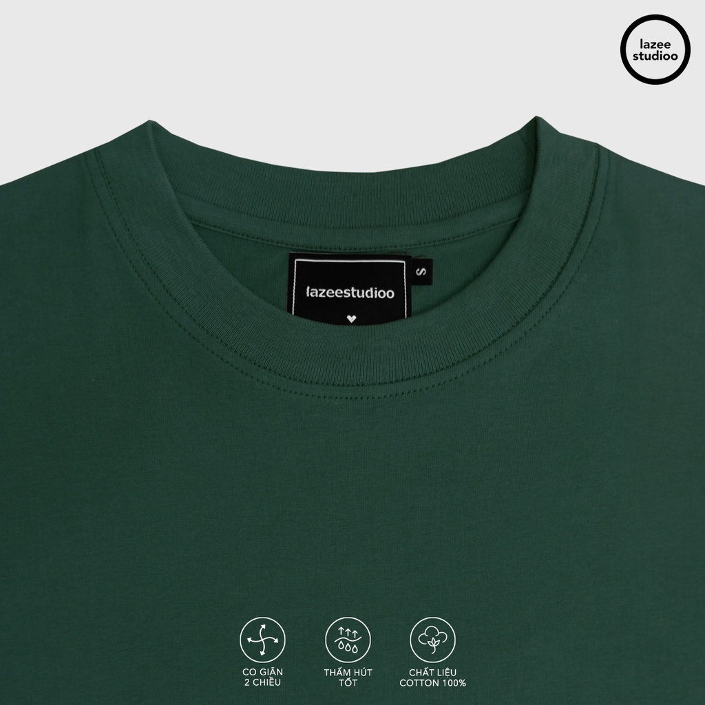 Áo thun - GREEN TEE | LAZEE STUDIOO | Xanh Lá | Form Slim Fit