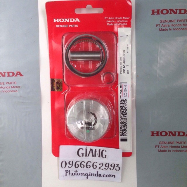 Piston secmang dream, wave, win 100 chính hãng Honda Indo