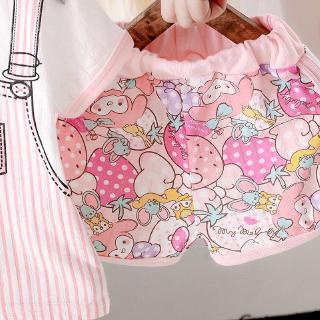 Set Áo Thun & Quần Short Cho Bé Gái