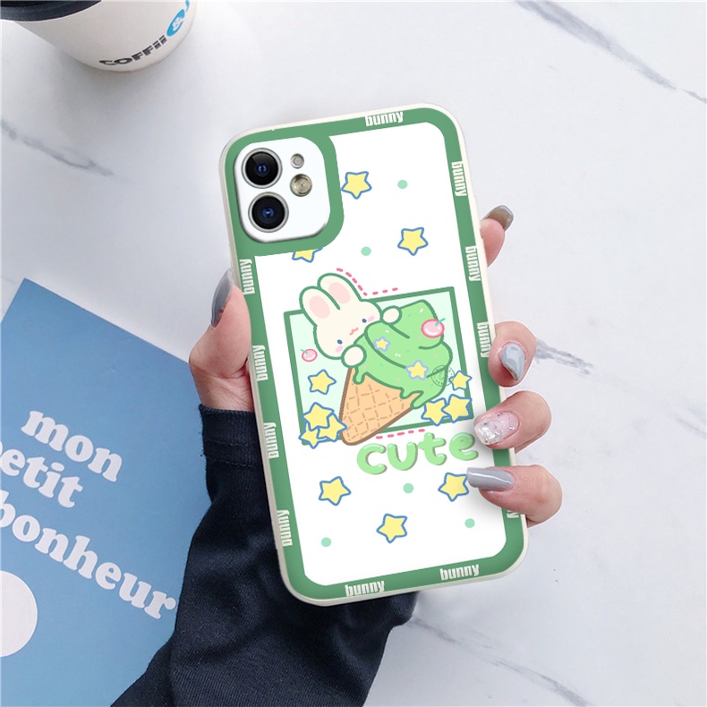 ỐP LƯNG IPHONE Bunny kem đáng yêu ốp iphone 12 pro/13pro/13promax/7/7+/8/8+/X/XS/XSM/11/11PMROMAX tr279