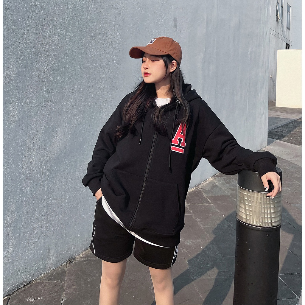 Áo Khoác Hoodie Khoá Kéo Angel-Land Angels Without Heaven Black Zip Hoodie Nỉ Bông - AWZB