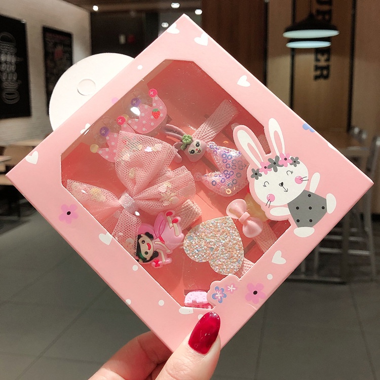 Hộp Kẹp Tóc Dễ Thương Cho Bé Gái
