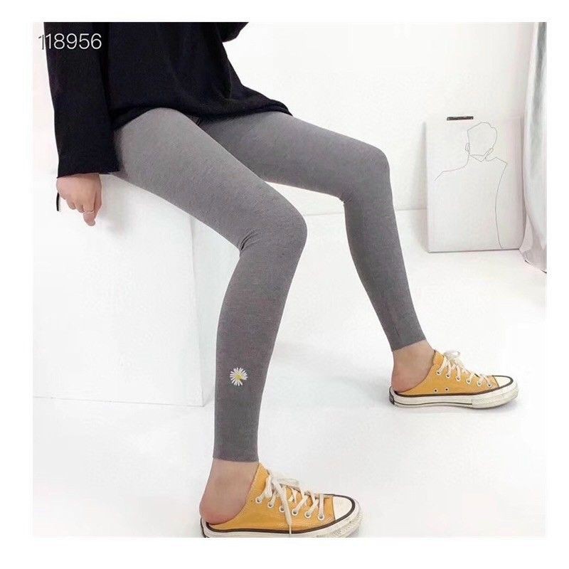 Quần legging len tăm hoa cúc | WebRaoVat - webraovat.net.vn