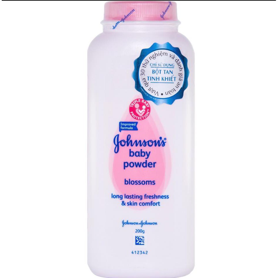 Phấn Thơm Gohnson's Baby Hương Hoa Blossom Baby Powder (100g/180g), Phấn Rơm Cho Bé