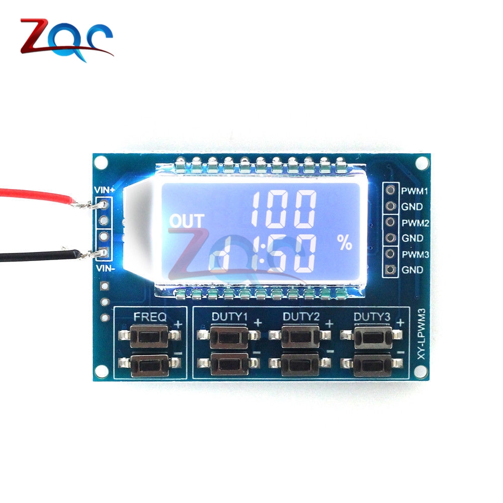 Mô đun bảng mạch 1Hz-150Khz tạo tín hiệu xung tần PWM 3.3V-30V có màn hình LCD hiển thị