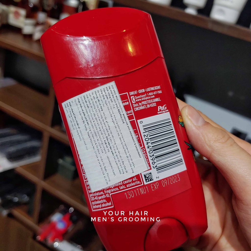 Lăn khử mùi Old Spice Bearglove 73gr - Múi TÁO, CAM QUÝT - Chính hãng USA