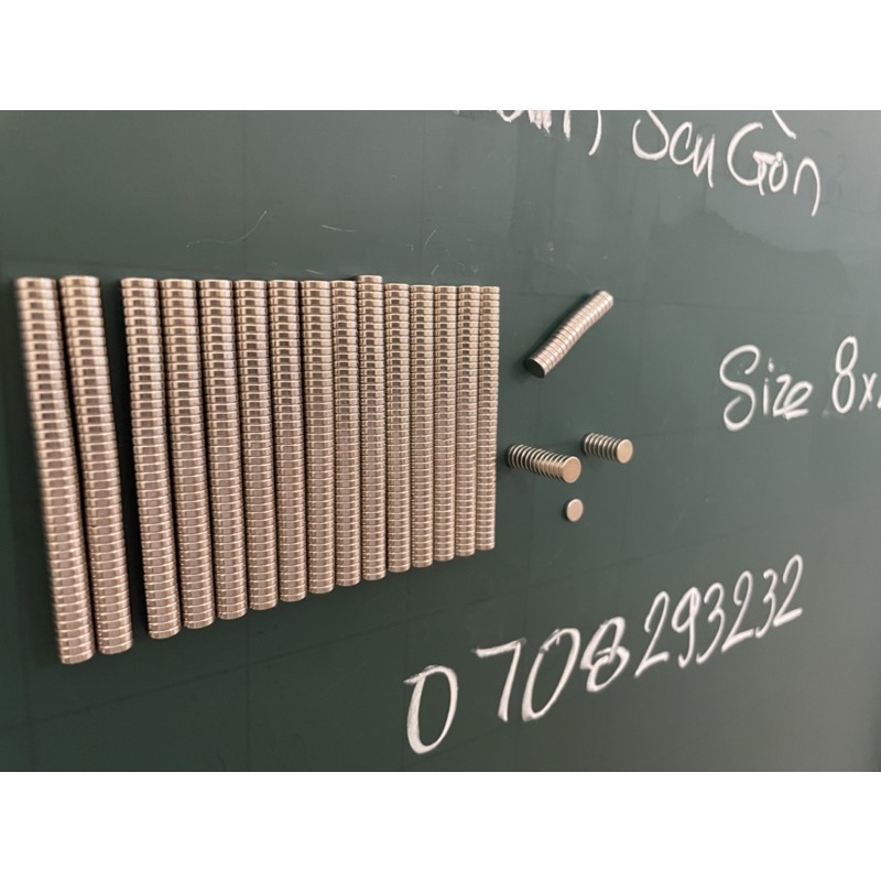 [NCSG] 50 viên Nam châm vĩnh cửu D8x2mm N35