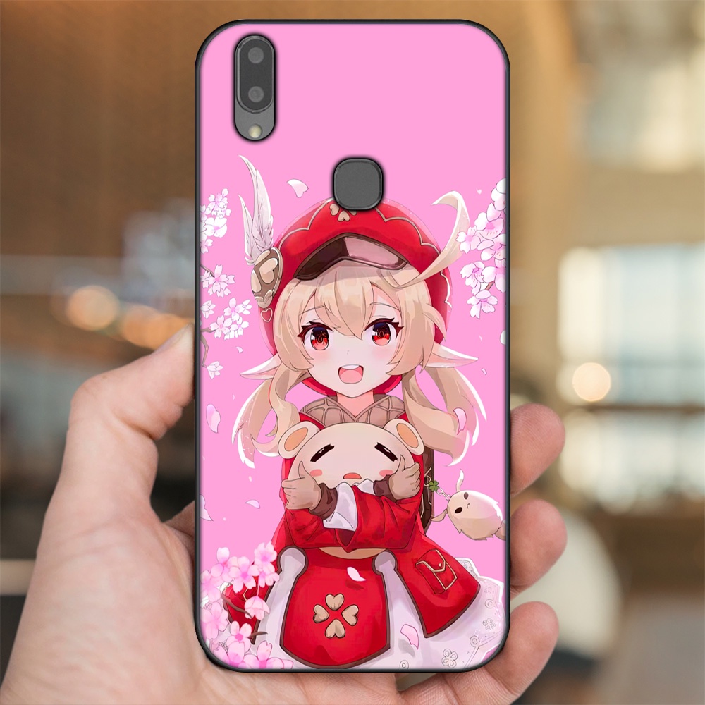 Ốp lưng Vivo V9, Y85, V11i viền đen in hình Klee Genshin Impact