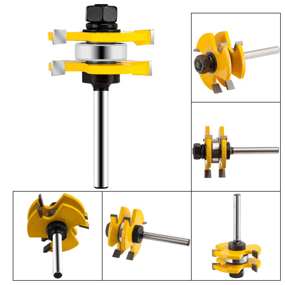 MŨI SOI GỖ -BỘ 2 MŨI PHAY GHÉP VÁN GỖ