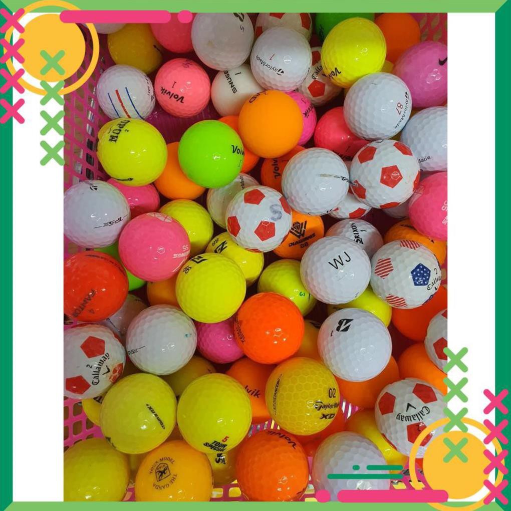 10 quả bóng golf Màu đủ các Thương hiệu  bóng golf volvik, bóng golf Srixon, bóng golf taylormade, bóng golf honma vv...