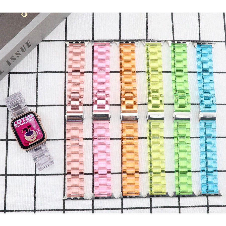 For Apple transparent strap series 6 SE 5/4/3/2/1 For iWatch strap 38mm 40mm 42mm 44mm strap accessories