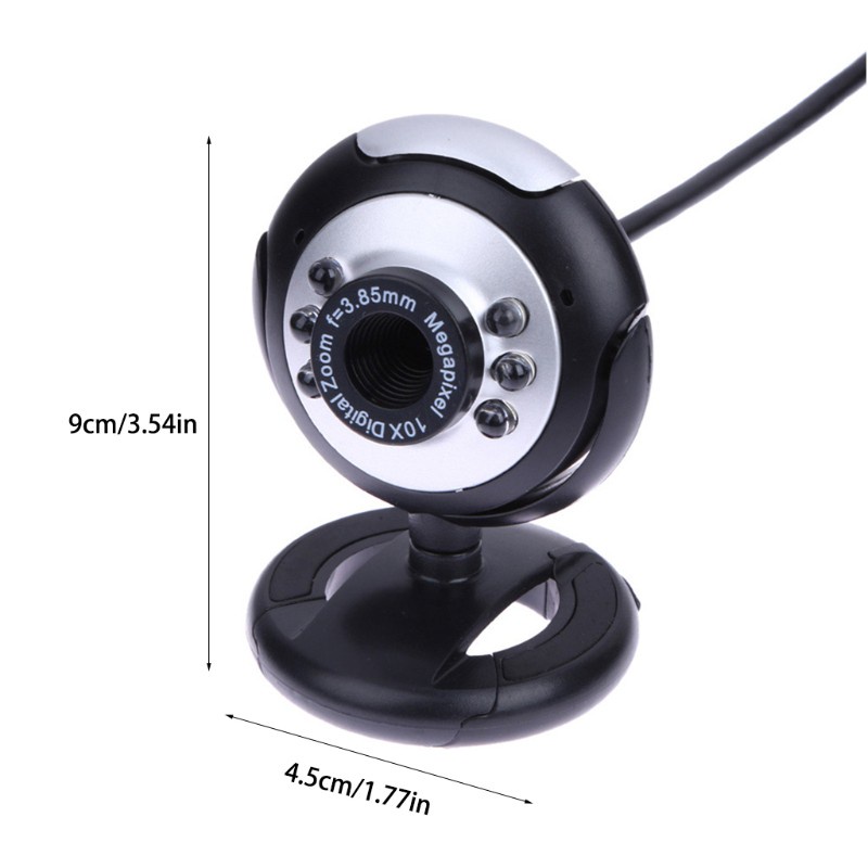 Webcam Usb Tích Hợp Micro Có Đèn Led Hỗ Trợ Quay Video Ban Đêm Cho Máy Tính | BigBuy360 - bigbuy360.vn