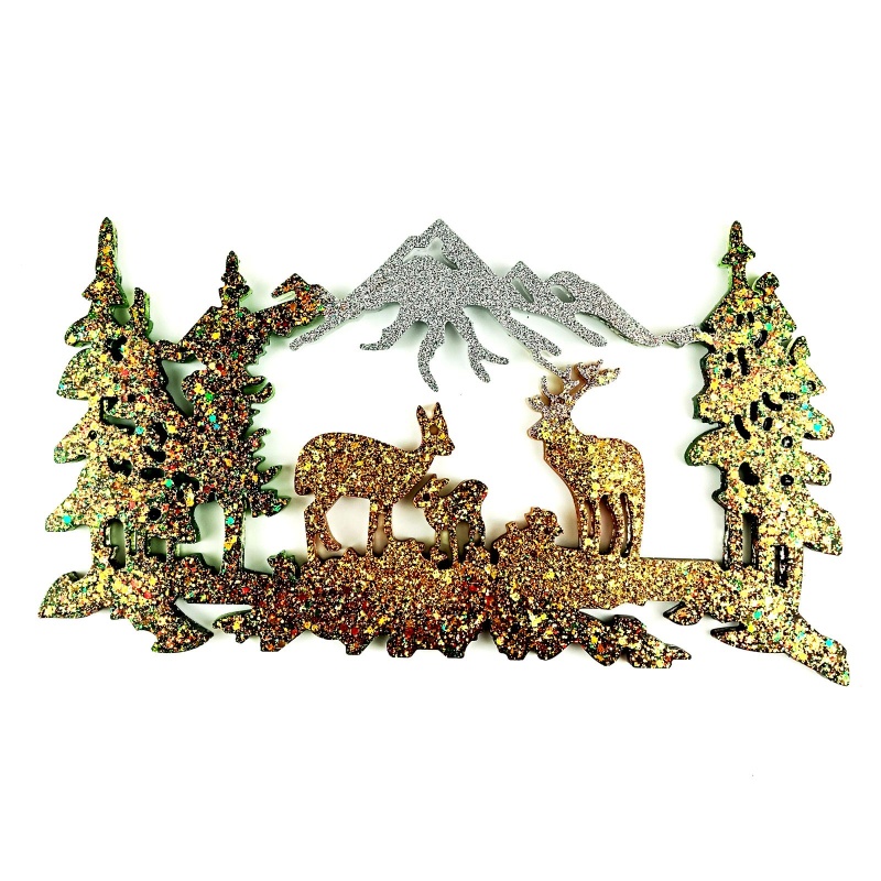 Sa Khuôn Silicon Làm Đồ Trang Sức Treo Tường DIY Hình Hươu Xinh Xắn