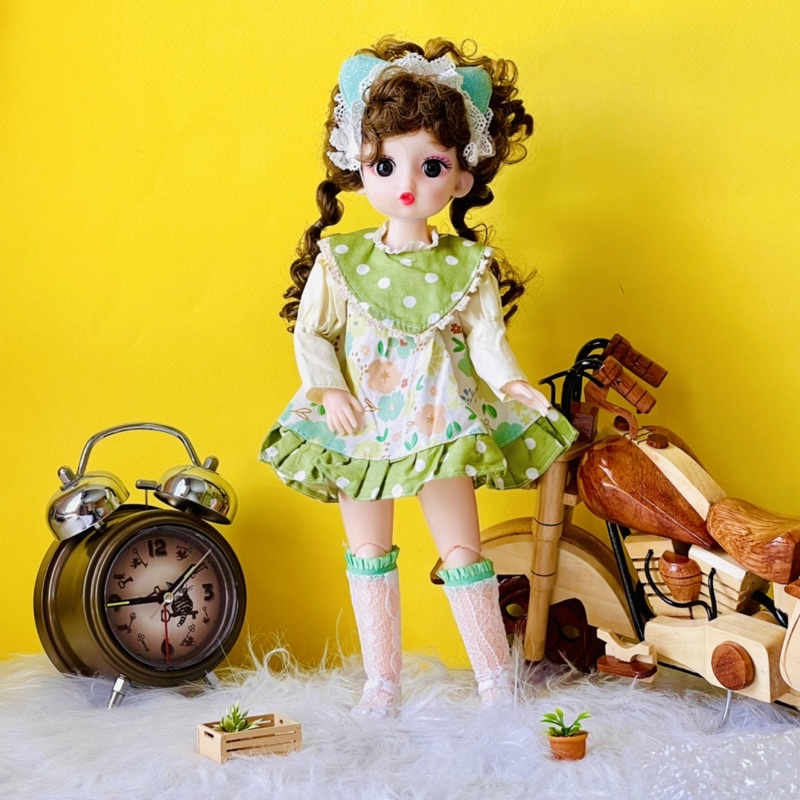 Set đồ chơi búp bê 30cm có khớp dễ thương đồ chơi quà tặng sinh nhật xinh xắn cho bé gái