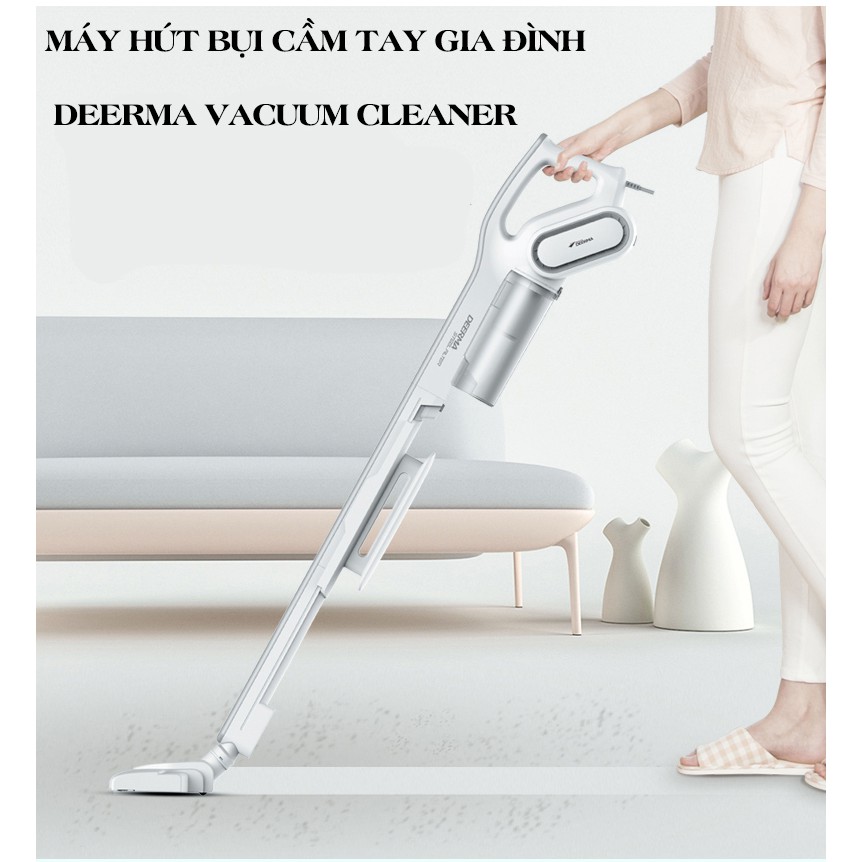 Máy Hút Bụi Cầm Tay Gia Đình Deerma Vacuum Cleaner, Công Suất 600W, Lọc Bụi Diệt Khuẩn HEPA | BigBuy360 - bigbuy360.vn