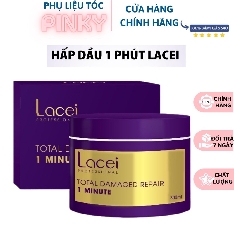 Kem ủ tóc phục hồi 1 phút LACEI Total Damaged Repair 1 Minute (hấp dầu Lacei)