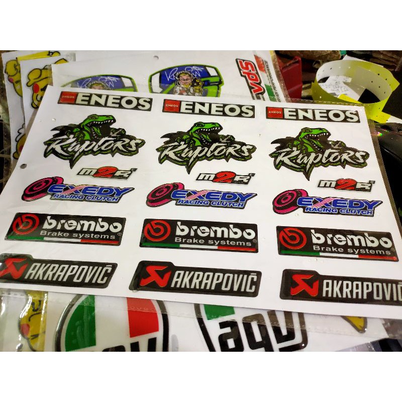 Sét Sticker PVC nổi Obrembo