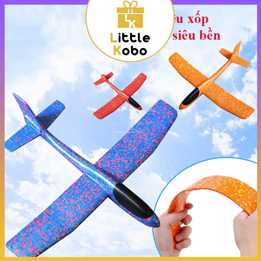 Máy Bay Xốp 48cm Cỡ Lớn Đồ Chơi Ném Tay Máy Bay Có Đèn