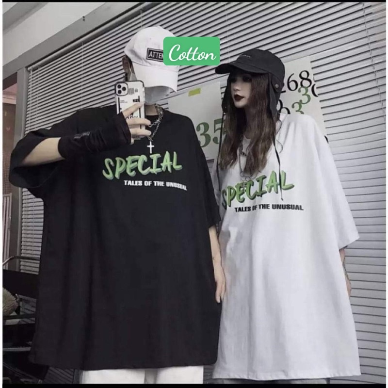 Áo thun tay lỡ Unisex, áo phông form rộng SPECIAL