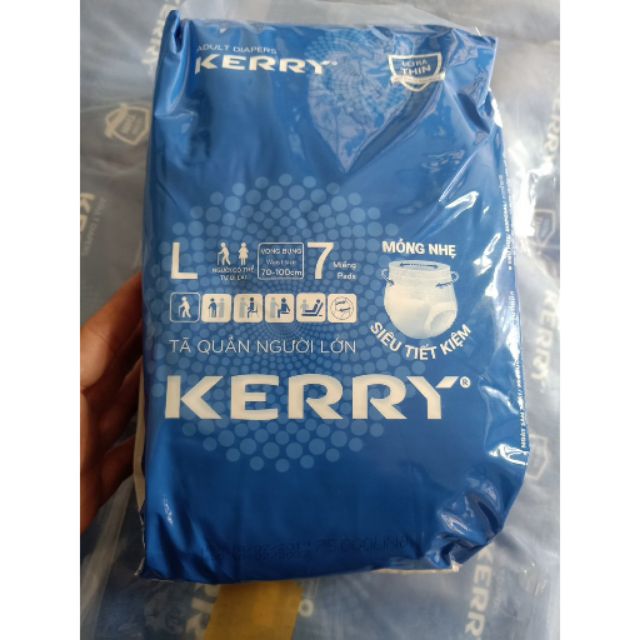 Combo 10 gọi bỉm quần người già kerry M8,L7