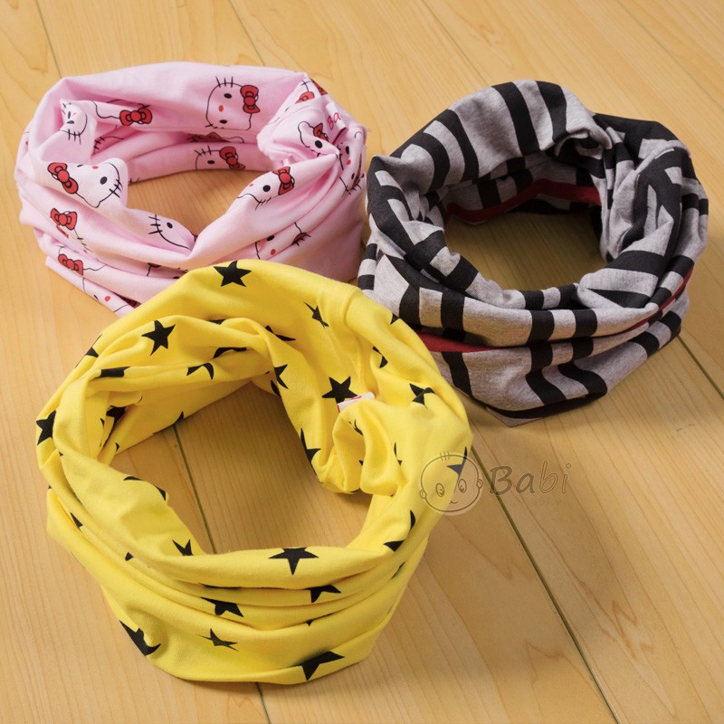 Khăn Ống Cotton Quàng Cổ Đa Năng Cho Bé - Màu Ngẫu Nhiên