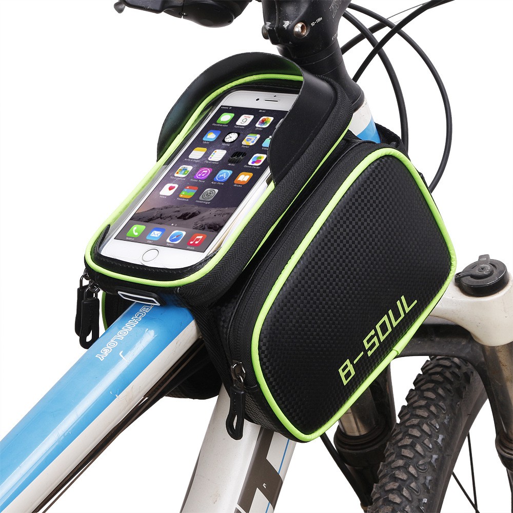 Túi treo sườn xe đạp, gắn điện thoại, chống mưa, chống thấm - B-SOUL