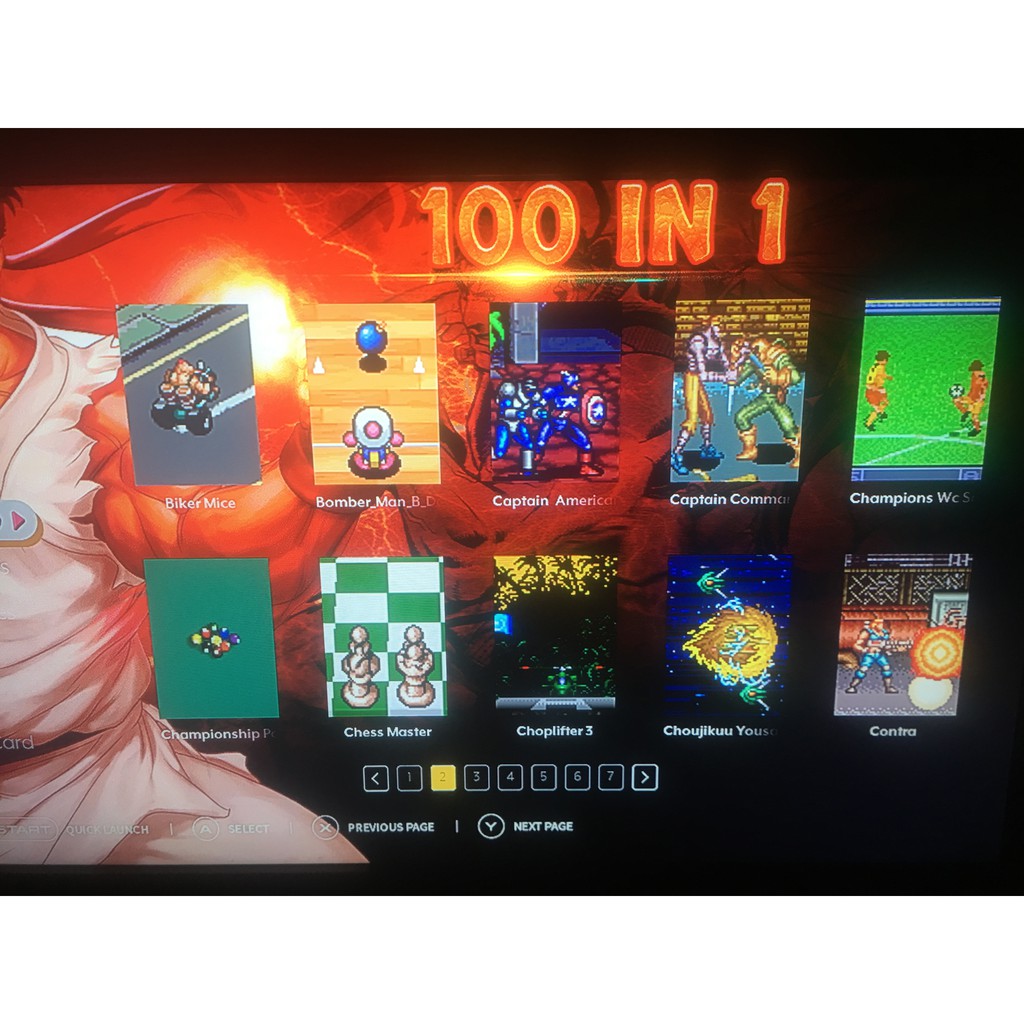 Máy chơi game 16 bit kết nối tivi qua cỏng HDMI có 100 game trong máy SFC-100
