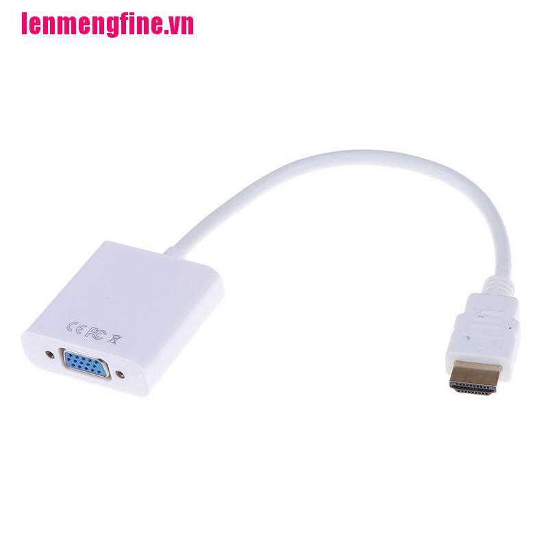 1 Bộ Chuyển Đổi Hdmi Sang Vga Hd 1080p - Màu Trắng