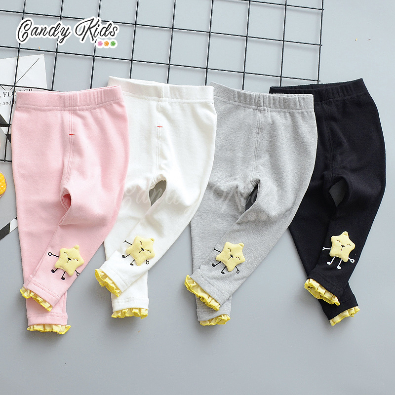 Quần Legging Cotton Họa Tiết Hoạt Hình Cho Bé (0-4 Tuổi)