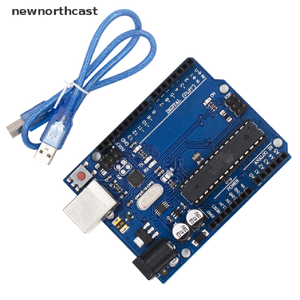 [newnorthcast] UNO R3 ATMEGA16U2+MEGA328P Chip for Arduino UNO R3 Development Board + USB CABLE 