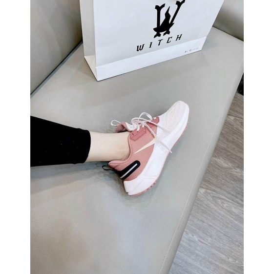 Giày thể thao sneaker air zoom trắng hồng siêu nhẹ 2022