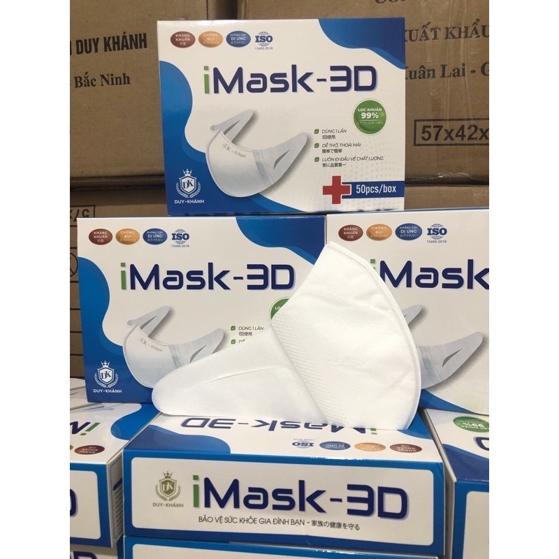 [Mã SKAMCLU7 giảm 10% tối đa 50K đơn 0Đ] KHẨU TRANG 3D THƯƠNG HIỆU 1 hộp 50c | BigBuy360 - bigbuy360.vn