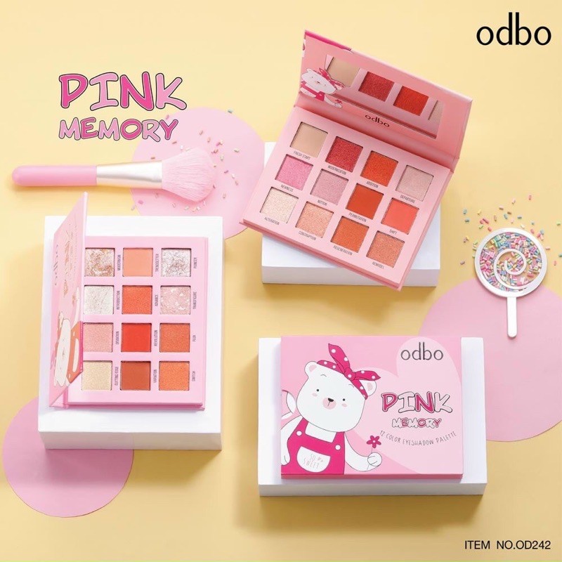 Bảng phấn mắt 12 Ô ODBO PINK