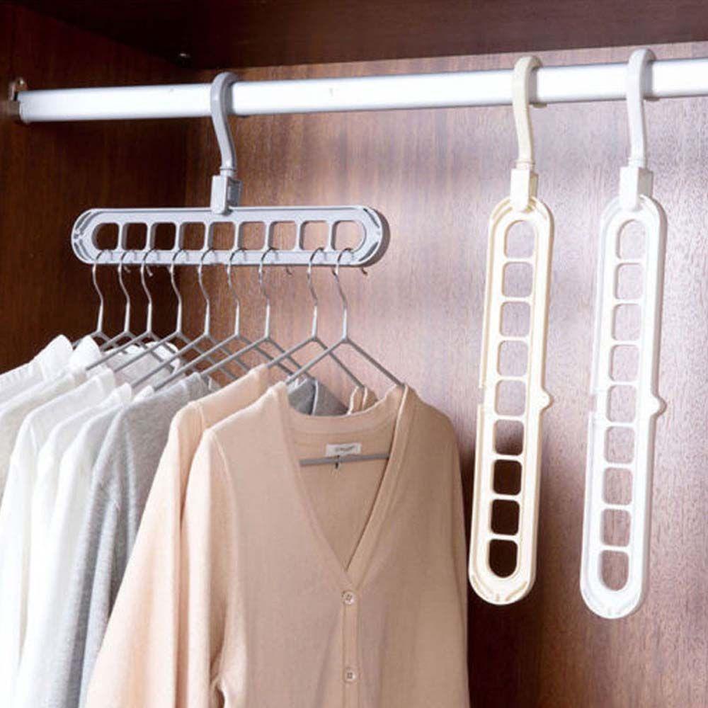 Móc Phơi Đồ 9 Lỗ Hình Tròn Có Thể Gấp Gọn Tiện Dụng