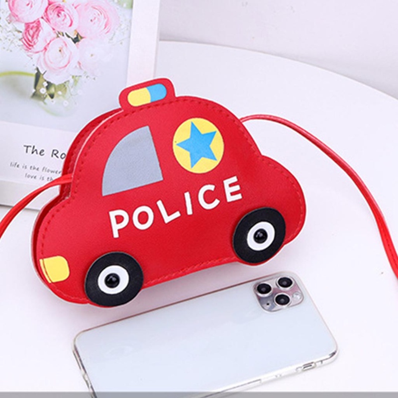 Túi Đeo Chéo Bằng Da Pu Hình Xe Hơi Hoạt Hình Dành Cho Trẻ Em